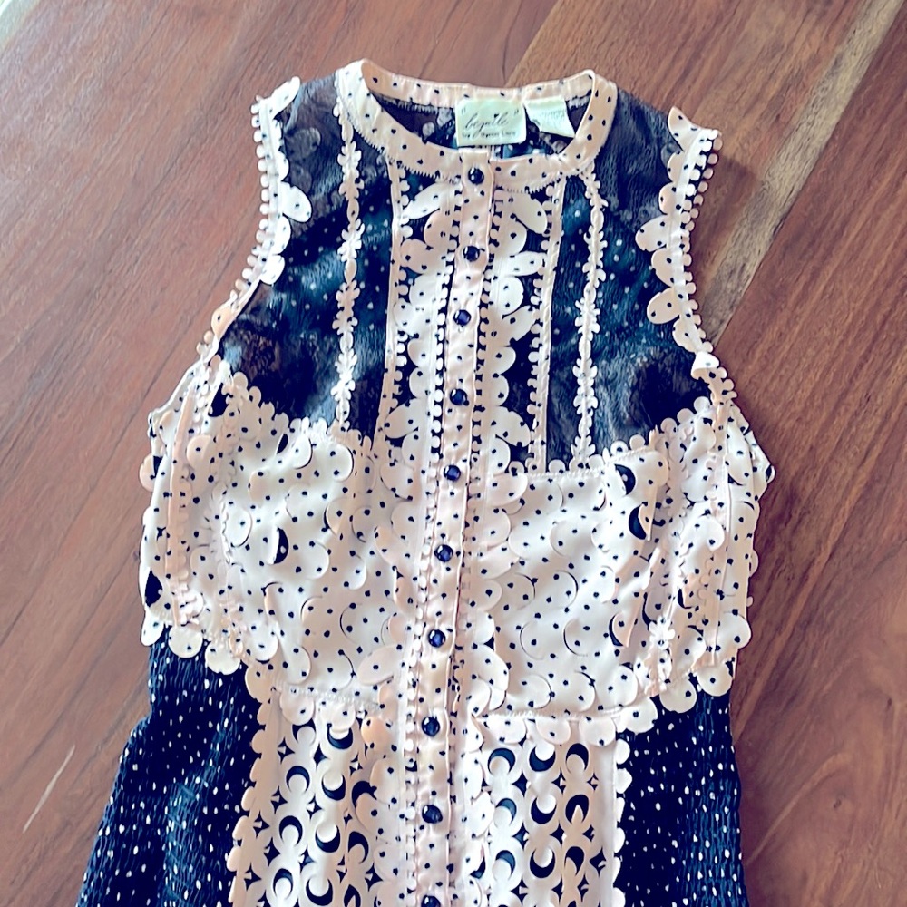 Beguile by Byron Lars Pink and Navy Sheath Dress, Size 2